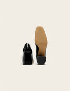Ilamis pumps - Cuir plissé noir