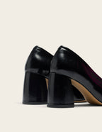 Ilamis pumps - Cuir plissé noir