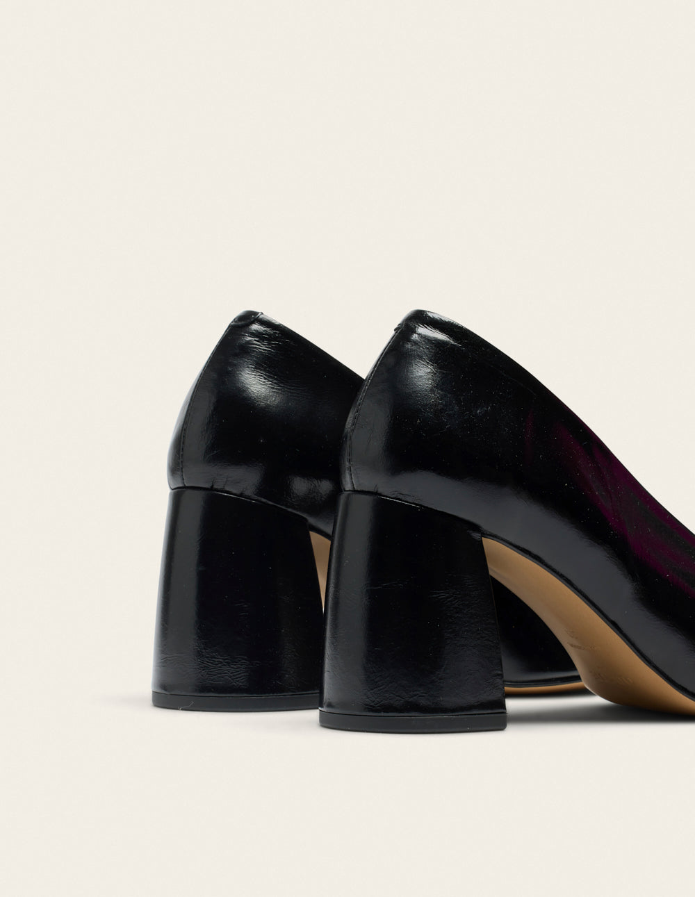 Ilamis pumps - Cuir plissé noir