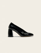 Ilamis pumps - Cuir plissé noir
