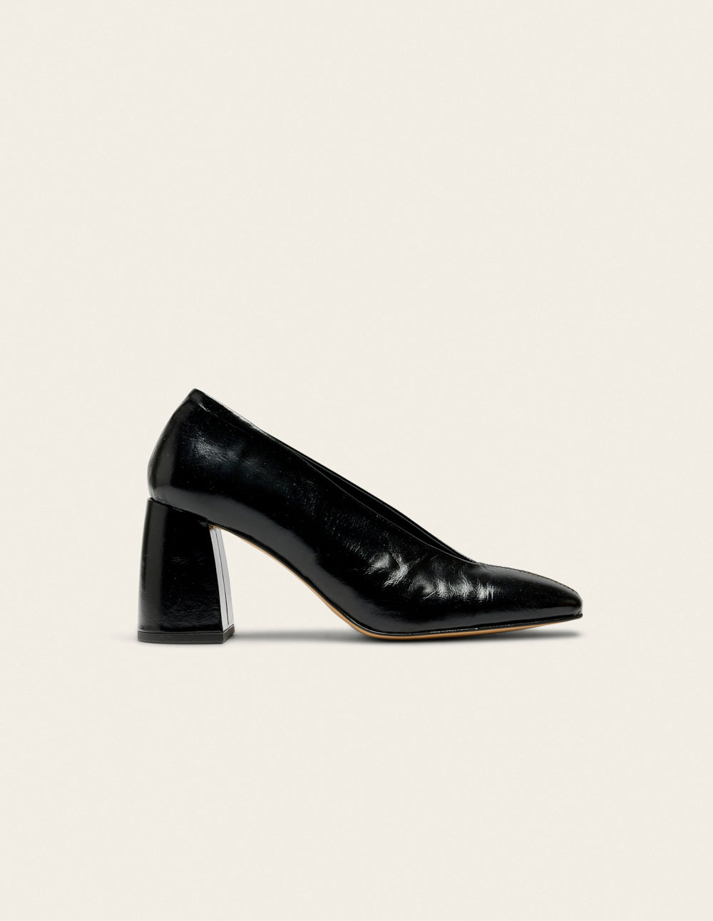 Ilamis pumps - Cuir plissé noir