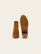 Jeanne M tall ankle boots - Amber suède