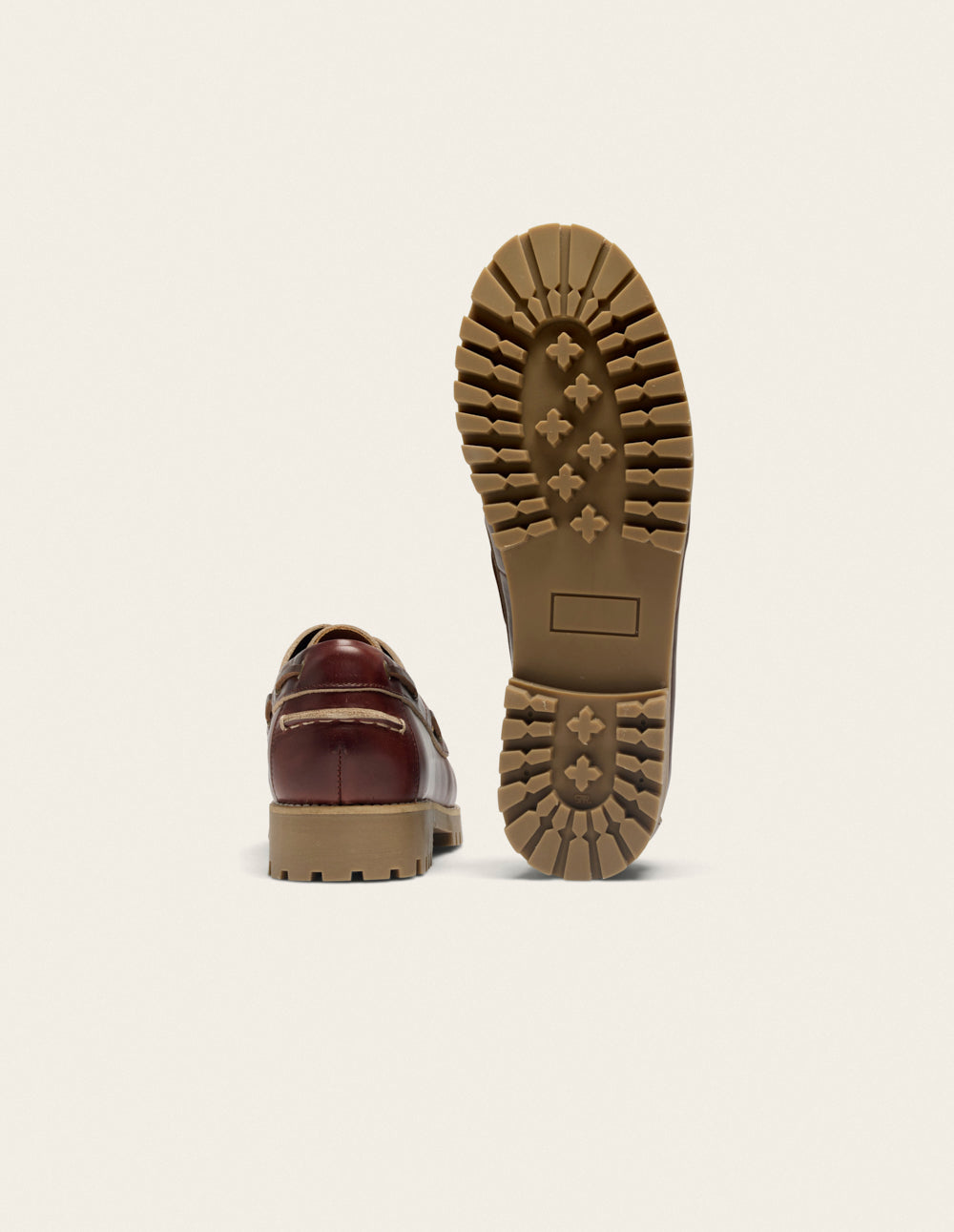Chaussures Bateau Tom - Cuir marron foncé