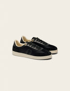 Baskets basses Lucia - Satin et suède noir