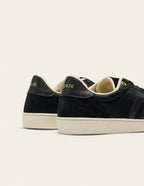 Baskets basses Lucia - Satin et suède noir