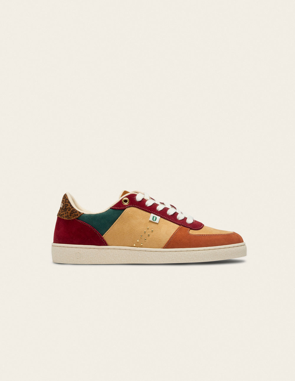 Baskets basses Marie - Brique beige bordeaux