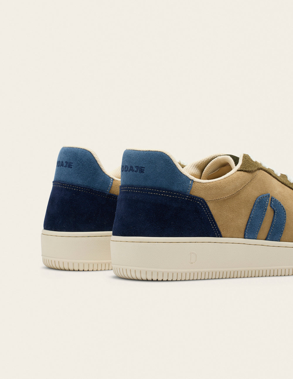 Baskets basses Matthieu - Marine beige kaki