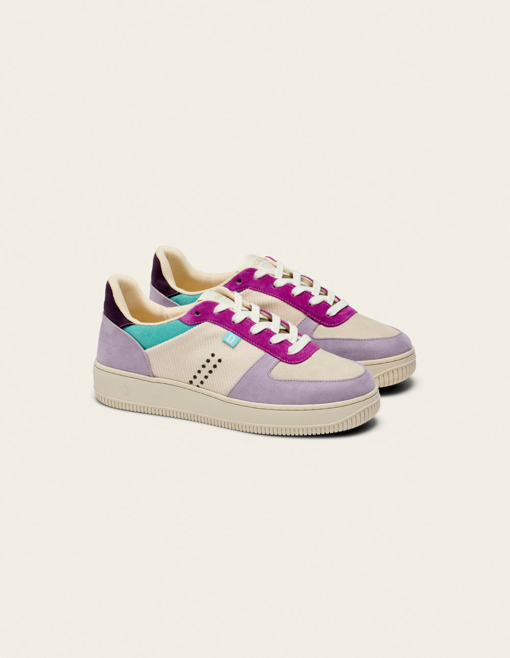 Baskets basses Maxence F - Lilac ecru violet