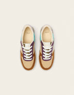 Baskets basses Maxence F - Brown beige prune