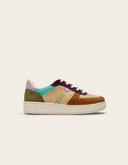 Baskets basses Maxence F - Brown beige prune