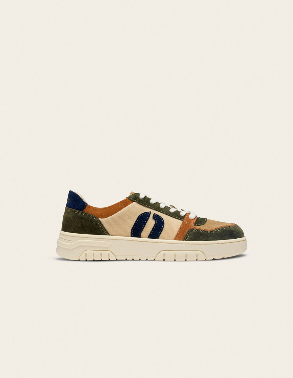 Baskets basses Nino - Vert marron beige