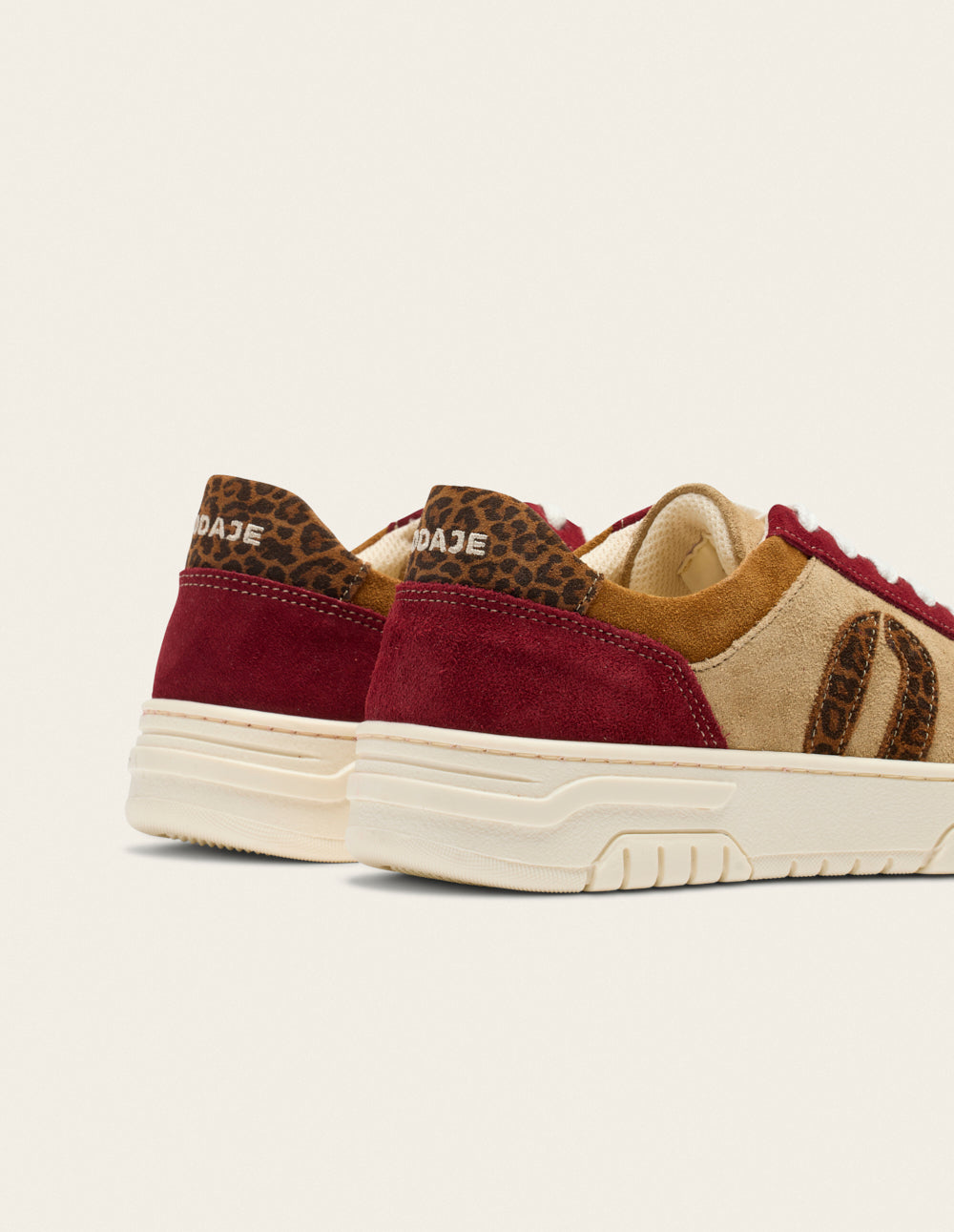 Nora bass baskets - Bordeaux camel beige