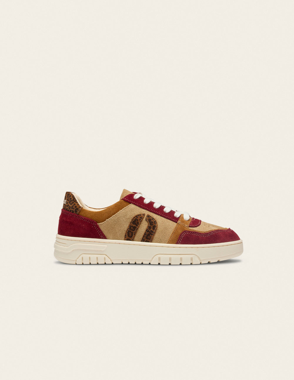 Baskets basses Nora - Bordeaux camel beige