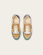Baskets basses Nora - Vert lilas beige