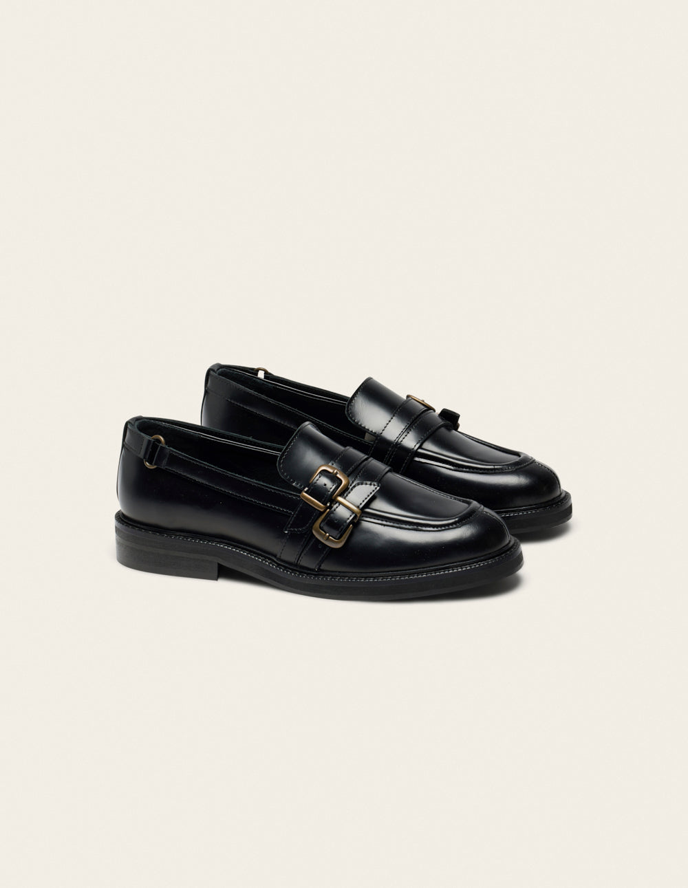 Olyme loafers - Cuir box noir