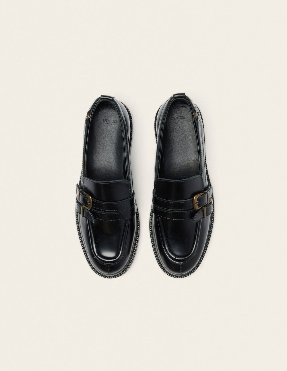Olyme loafers - Cuir box noir