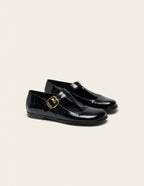 Ballerines Opal - Cuir plissé noir