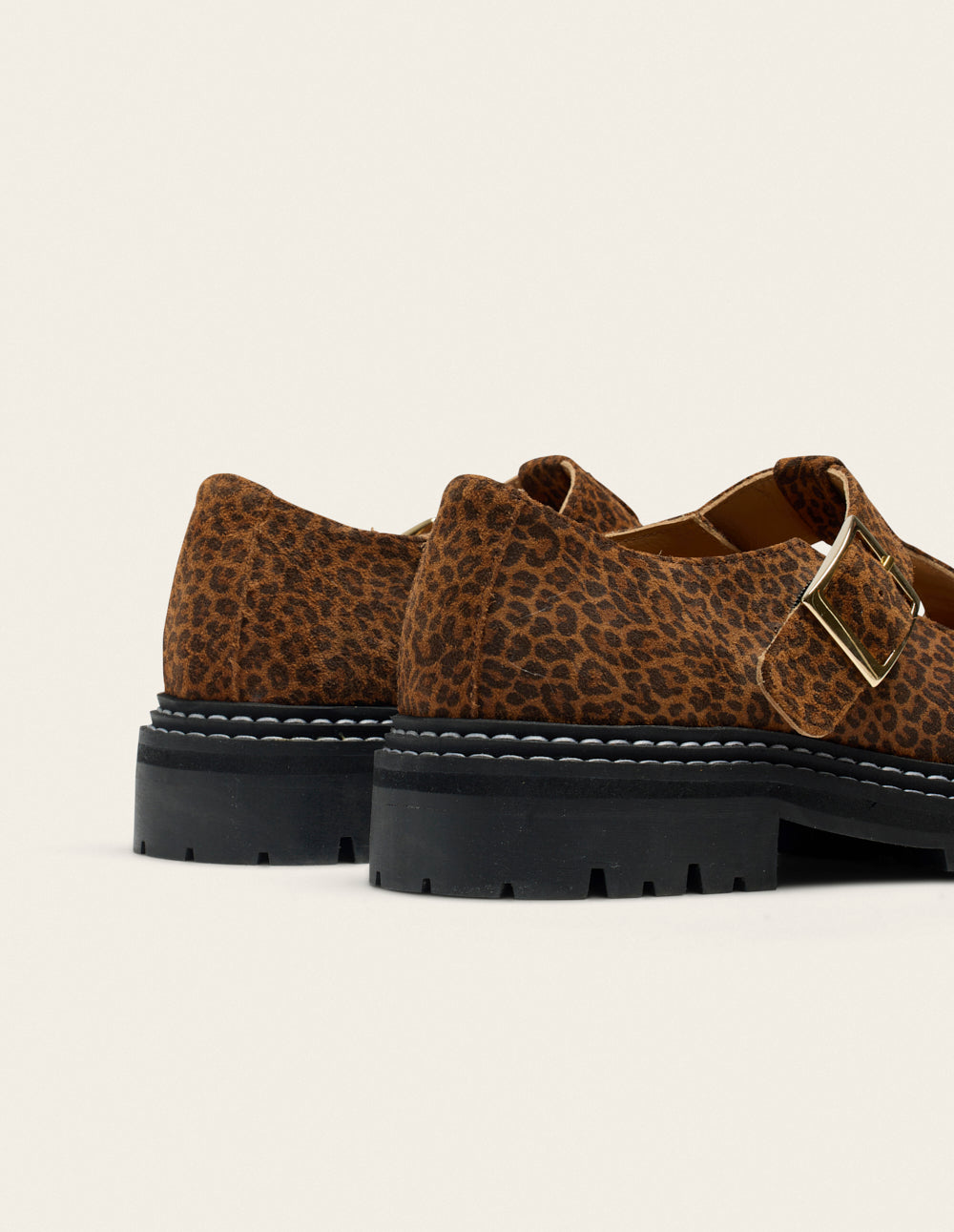 Derbies Romane - Suede léopard