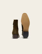 Sybille ankle boots - kaki suède