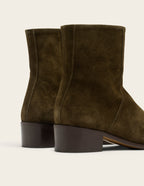 Sybille ankle boots - kaki suède