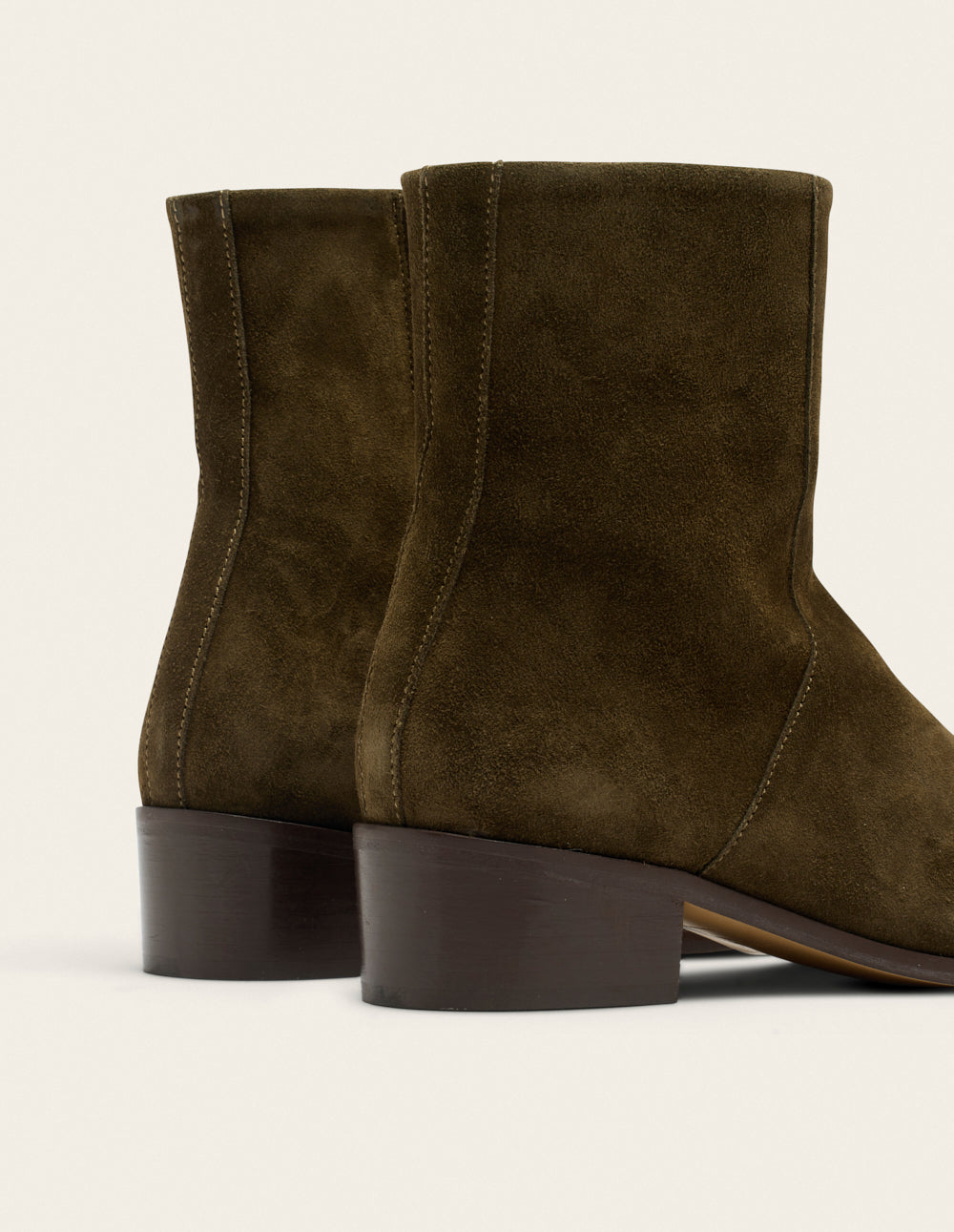 Sybille ankle boots - kaki suède