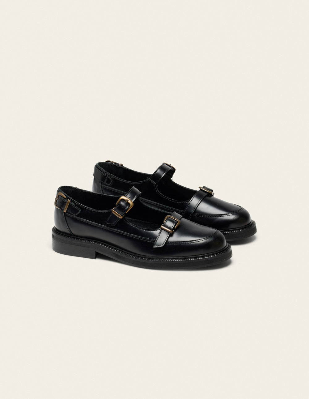 Derbies Toven - Cuir box noir