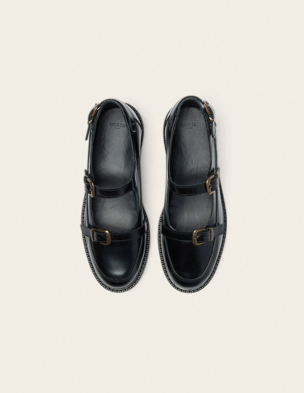 Derbies Toven - Cuir box noir