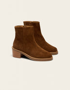 Véronique tall ankle boots - Brown suède