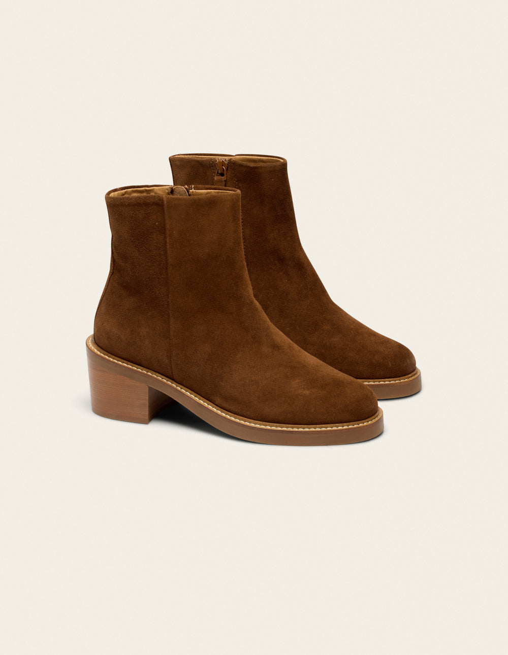 Véronique tall ankle boots - Brown suède