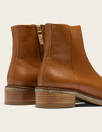 Virginie Bottines - Cuir grainé honey
