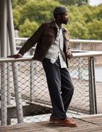 Derbies Alwin - Suède marron