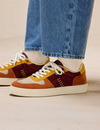 Baskets basses Arthur - Brique taupe moutarde