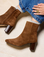 Brune ankle boots - Brown suède