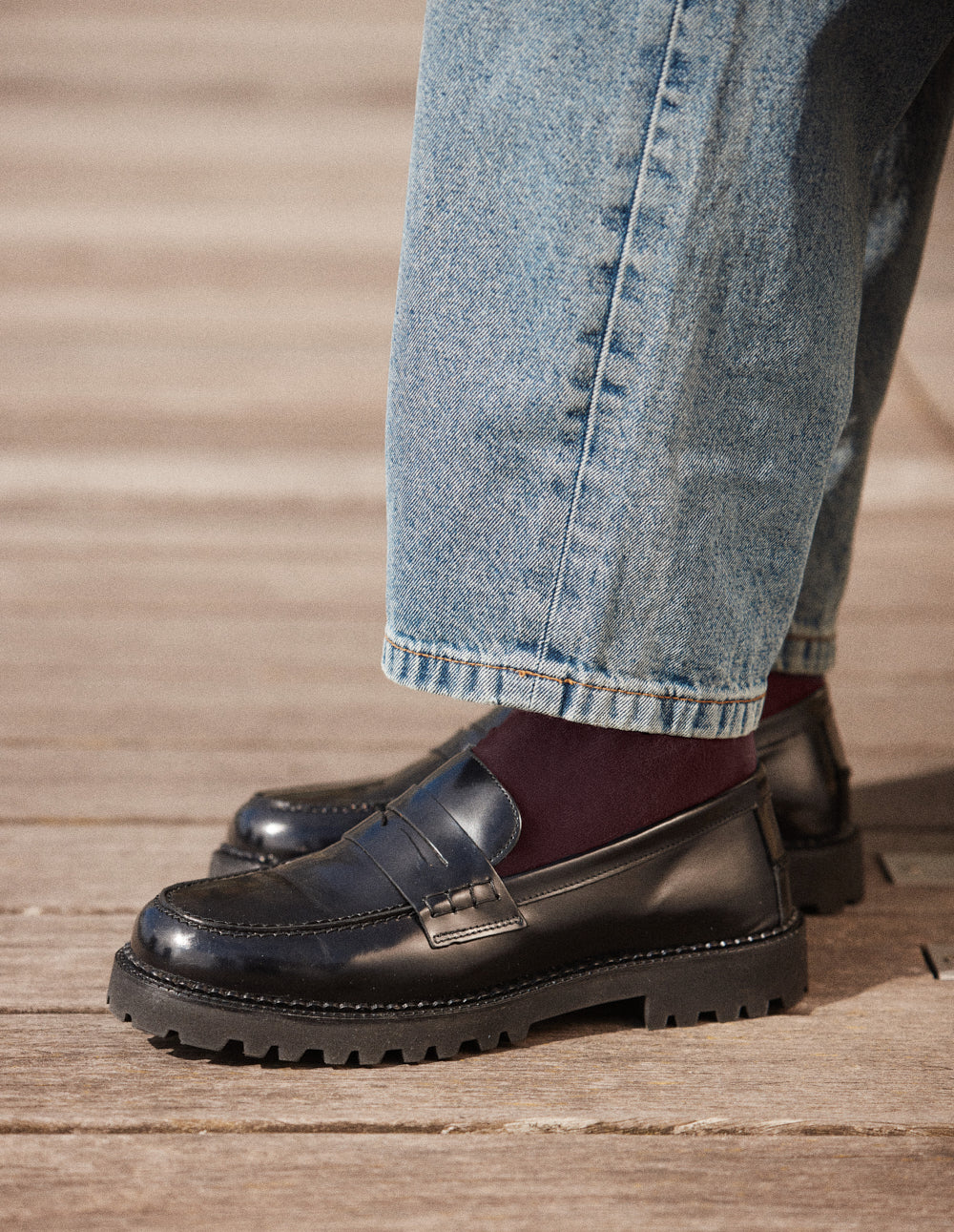 Elliot moccasins - Cuir box noir