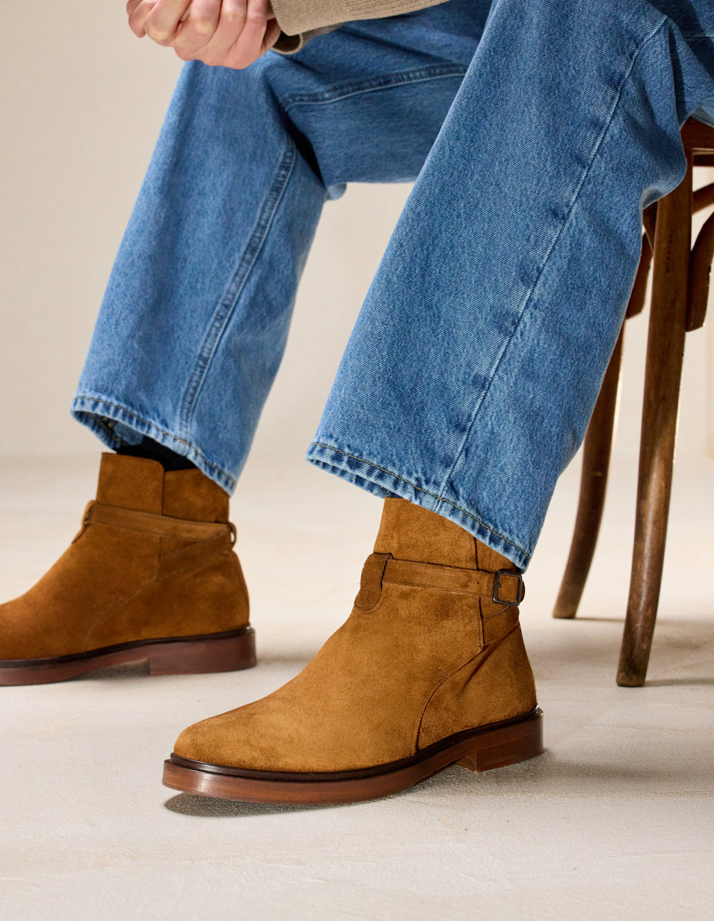Gaetan ankle boots - brown suede