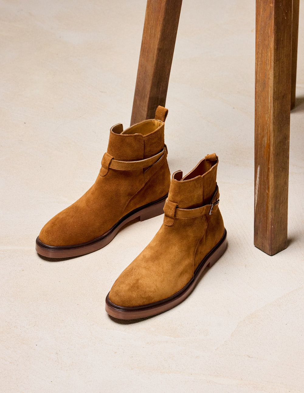 Gaetan ankle boots - brown suede