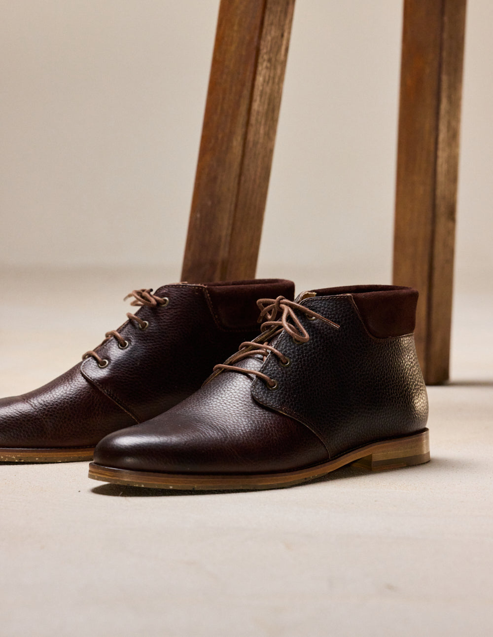 Gaultier Bottines - Pull-up Grainé Brown