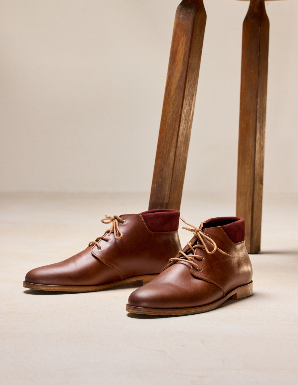 Bottines Gaultier - Terracotta pull-up wear