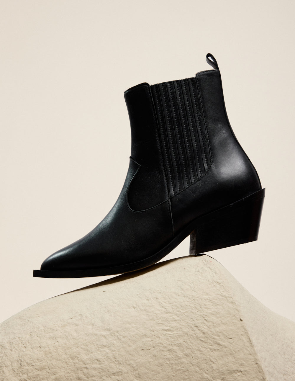Georgia ankle boots - Cuir noir