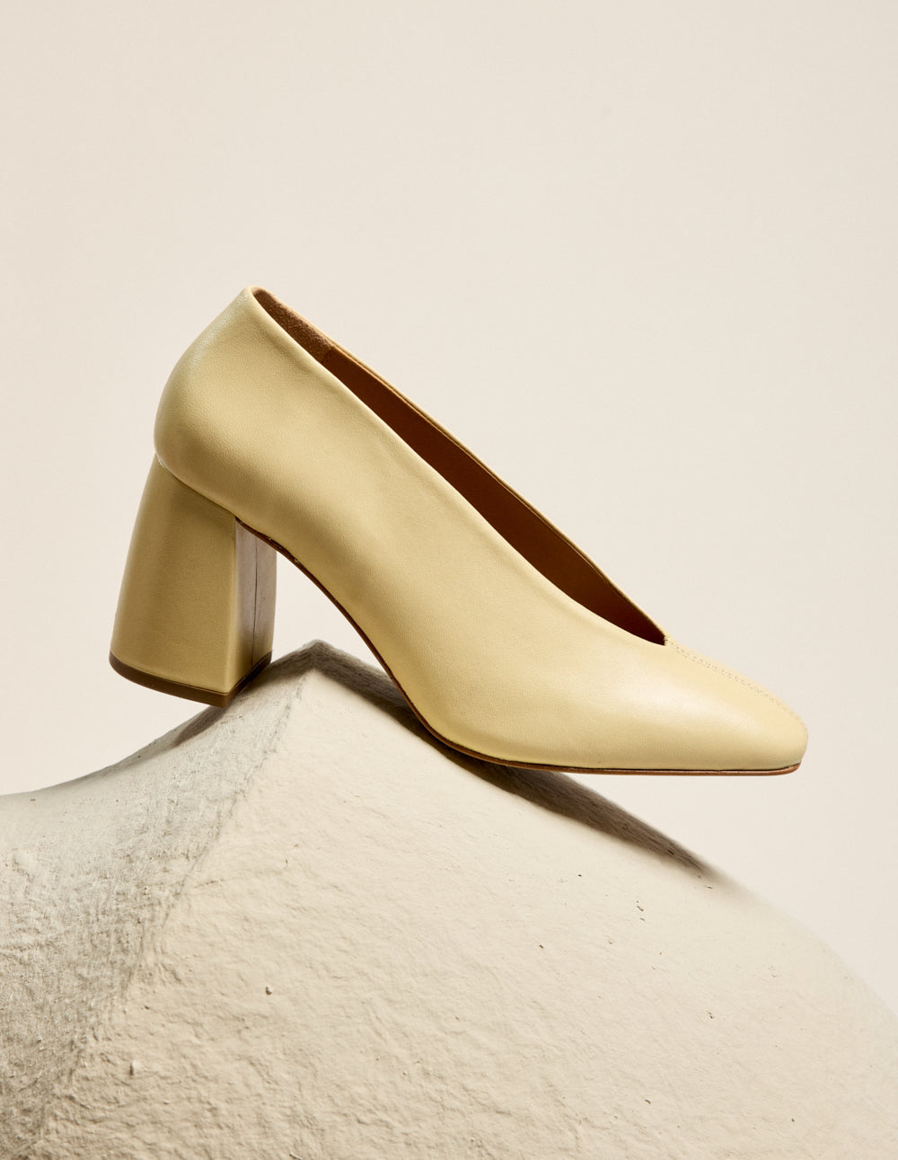 Ilamis pumps - Cuir amande