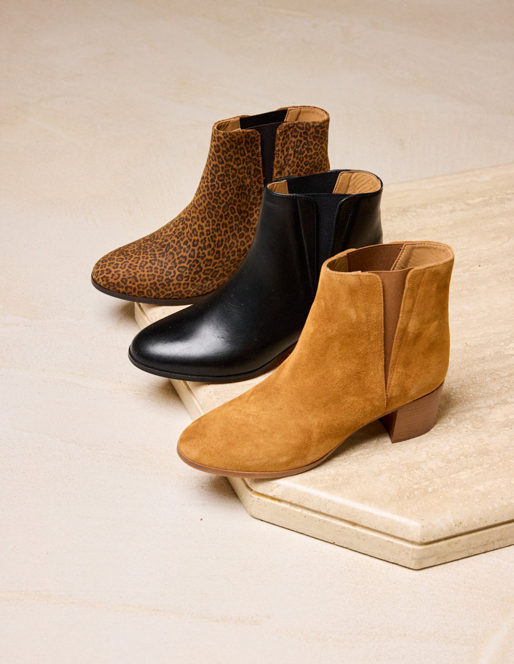Jeanne M tall ankle boots - Amber suède