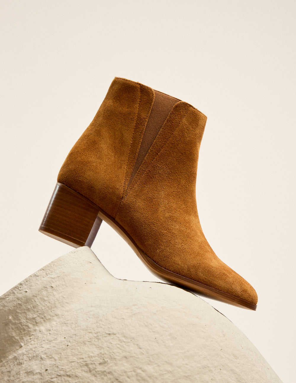 Jeanne M tall ankle boots - Amber suède