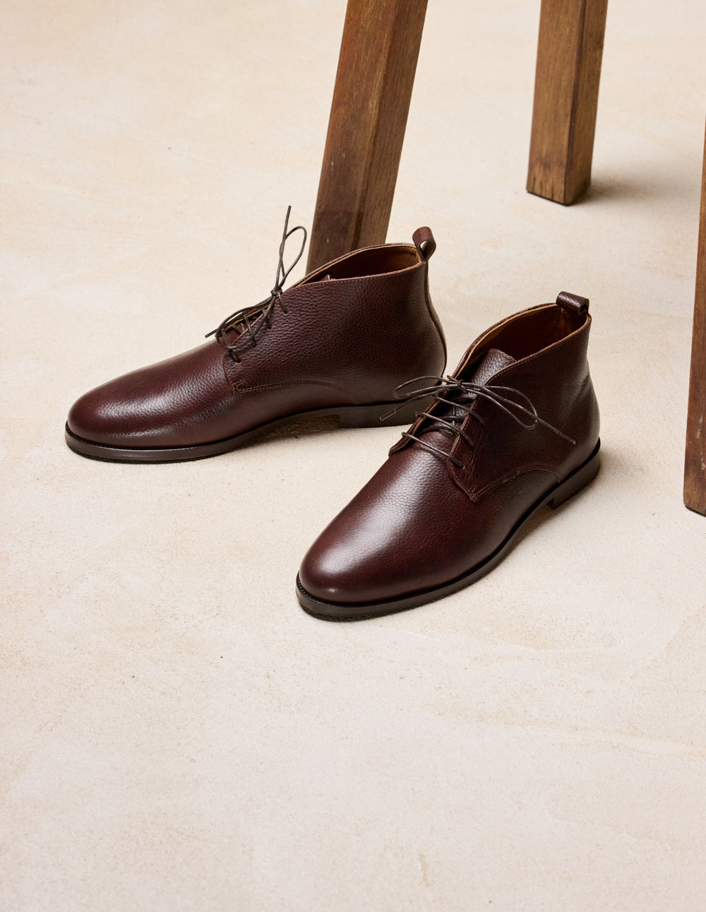 Jérome Bottines - Brown Grain Pull-Up Cure