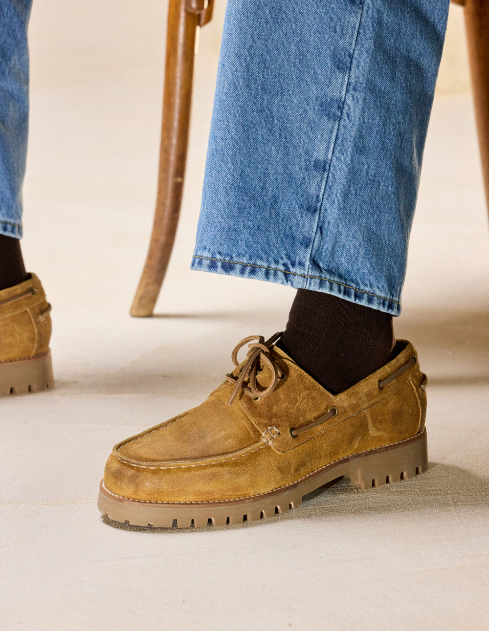 Bateau Tom Chaussures - Brown Huile Suede