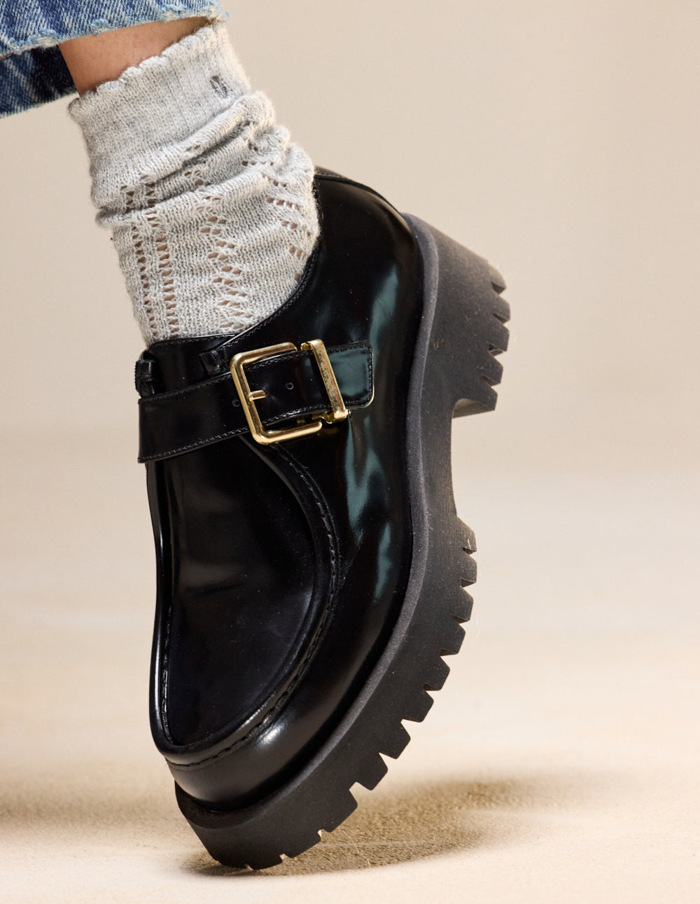 Derbies Lior - Cuir box noir