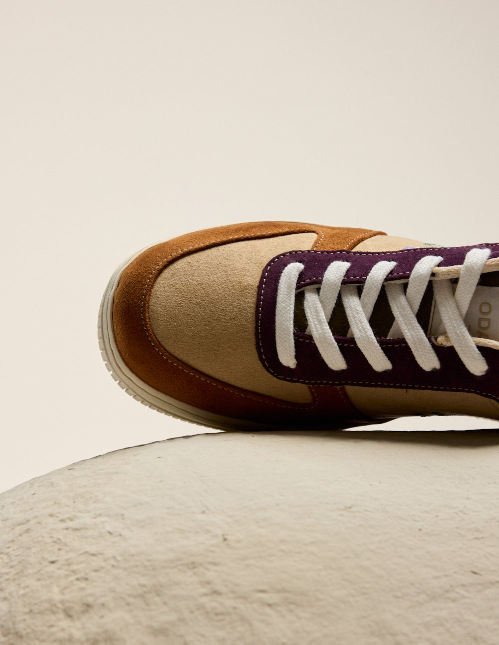 Baskets basses Maxence F - Brown beige prune
