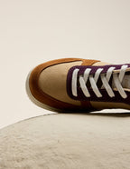 Baskets basses Maxence F - Brown beige prune