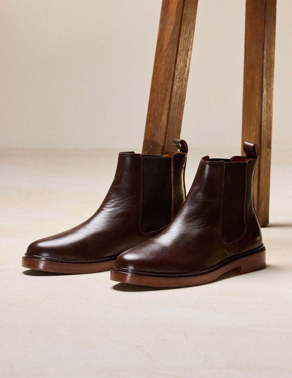Nicolas ankle boots - brown leather