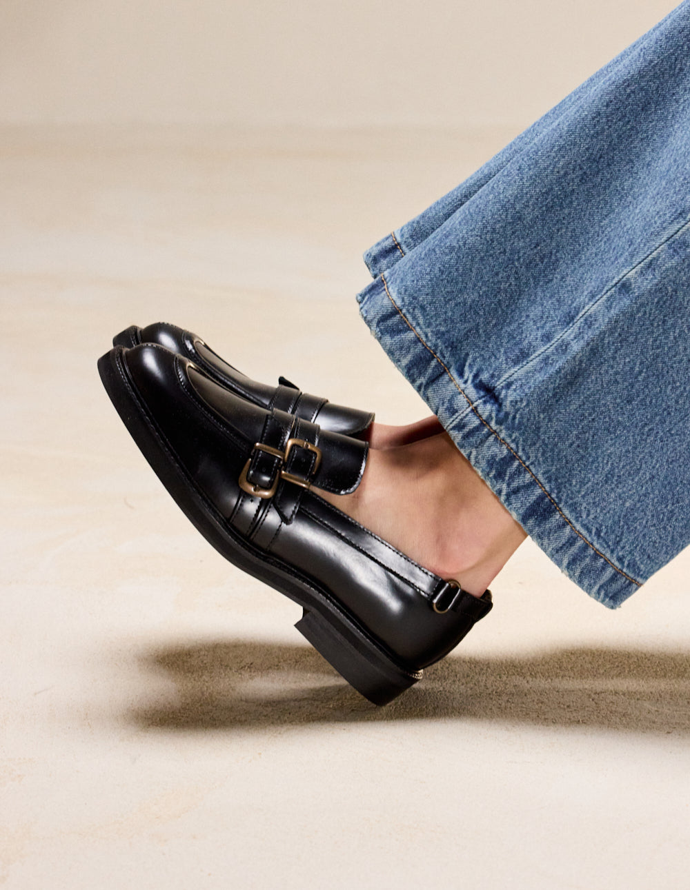 Olyme loafers - Cuir box noir