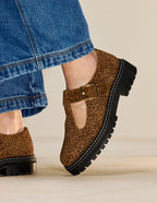 Derbies Romane - Suede léopard